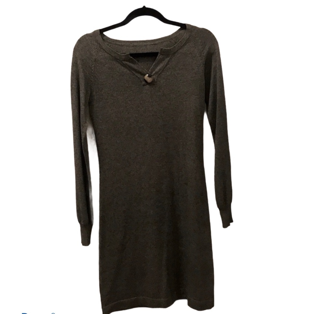 Grey Sweater Merino Wool Dress Size XS